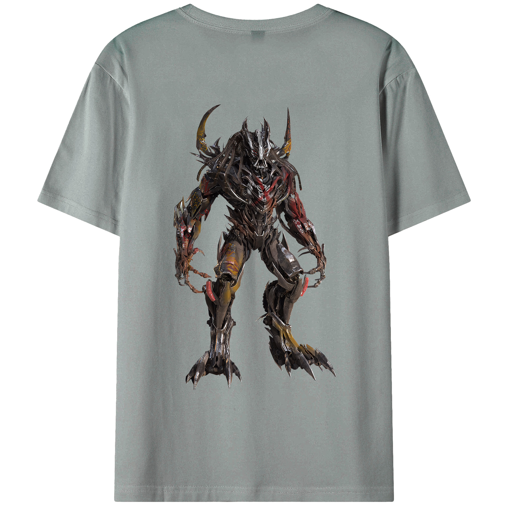 （画像用） Transformers トランスフォーマー 綿100％ メンズ半袖Tシャツ（バックプリント） 通気性